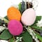 13.25" Twig Cross Wall Decoration with Easter Eggs